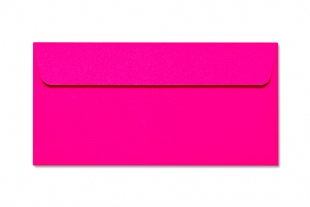 Hülle DIN lang, mit Fenster »Neon-Außendruck pink«