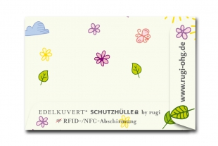 »Edelkuvert®« RFID-Schutzhülle Blumenwiese