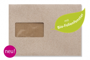 »Design-RC®« 162 x 229 mm DIN C5 grau Briefumschlag (mit Bio-Folienfenster)