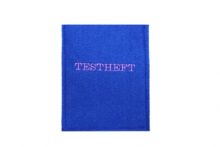 Filz-Einstecktasche blau 150 x 108 mm