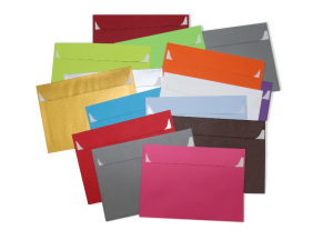 Briefumschlag 120 x 170 mm »Set à 15 Stück - bunt sortiert«