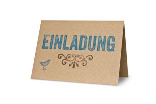 »Design-RC®« Klappkarten »Einladung« DIN A6 inkl. DIN C6 Hüllen