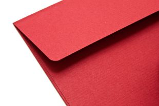 Hülle 200 x 260 mm, rot leicht gerippt
