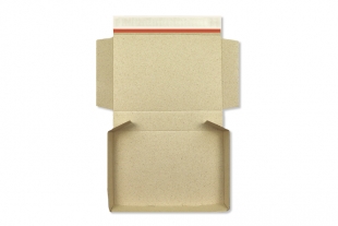 »Graspapier« Postbox 250 x 172 x 46 mm Wellpappe Versandsachachtel
