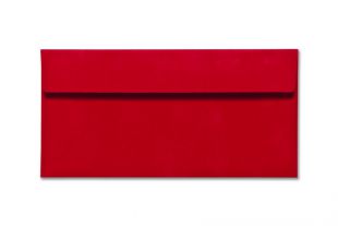 Hülle DIN C6/5, samtartig, rot