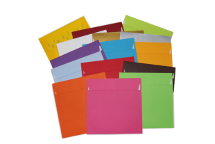 Briefumschlag 160 x 160 mm »Set à 15 Stück - bunt sortiert«