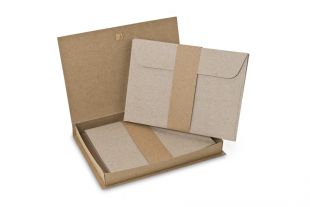 »Design-RC® Fenix« Briefbox DIN C6 grau/braun