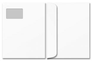 Briefumschlag 229 x 300 »mit Fenster«