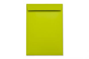 Hülle DIN C4, Chromokarton glänzend grün