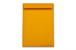 Hülle DIN C4, Chromokarton matt gelb