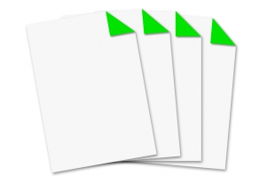 Briefbogen DIN A4 »einseitig bedruckt neongrün«