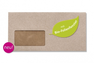 »Design-RC®« 114 x 229 mm DIN C6/5 grau (mit Bio-Folienfenster)