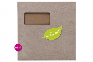 »Design-RC®« 220 x 220 mm grau (mit Bio-Folienfenster)