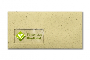 »Graspapier« Crea 114 x 229 mm DIN C6/5 (mit Fenster)