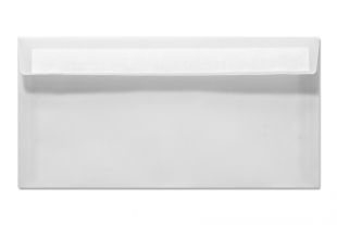 Transparenthülle DIN lang, haftklebend, weiß