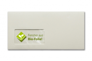 »Recycling extrarough« white MetaPaper 114 x 229 mm DIN C6/5 (mit Fenster)