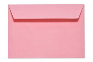 Hülle DIN C5, samtartig, rosa